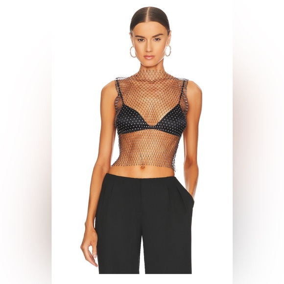 X REVOLVE Tops - X REVOLVE studded top in silver